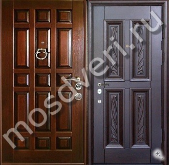 Квартирная утеплённая дверь с отделкой МДФ красного цвета - купить от производителя Мосдвери Квартирная утеплённая дверь с отделкой МДФ красного цвета