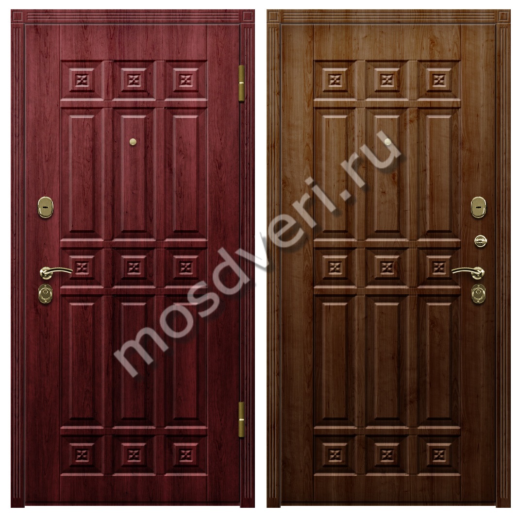 Дверь металлическая в дом с отделкой виноритом - купить от производителя Мосдвери Дверь металлическая в дом с отделкой виноритом