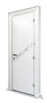 Белая входная металлическая дверь порошковое напыление в квартиру БДД-020 - купить от производителя Мосдвери Белая входная металлическая дверь порошковое напыление в квартиру БДД-020