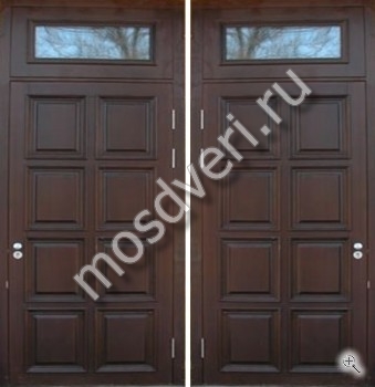 Входная элитная дверь МДФ со стеклянной фрамугой - купить от производителя Мосдвери Входная элитная дверь МДФ со стеклянной фрамугой