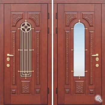 Дверь входная элитная с ковкой и зеркалом ВДЗ-31 - купить от производителя Мосдвери Дверь входная элитная с ковкой и зеркалом ВДЗ-31